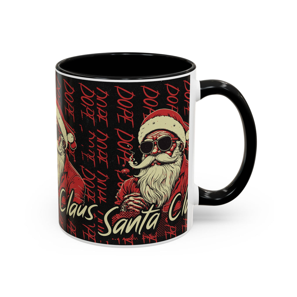 Santa Claus Dope Coffee Mug — Retro Cool Santa Accent Mug (11/15oz)