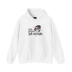 "Zero Patience, Full Attitude" Hoodie — Bold Graphic Quote Sweatshirt