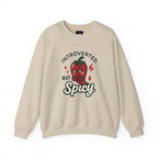 Introverted But Spicy Sweatshirt — Cute Chili Pepper Graphic Crewneck