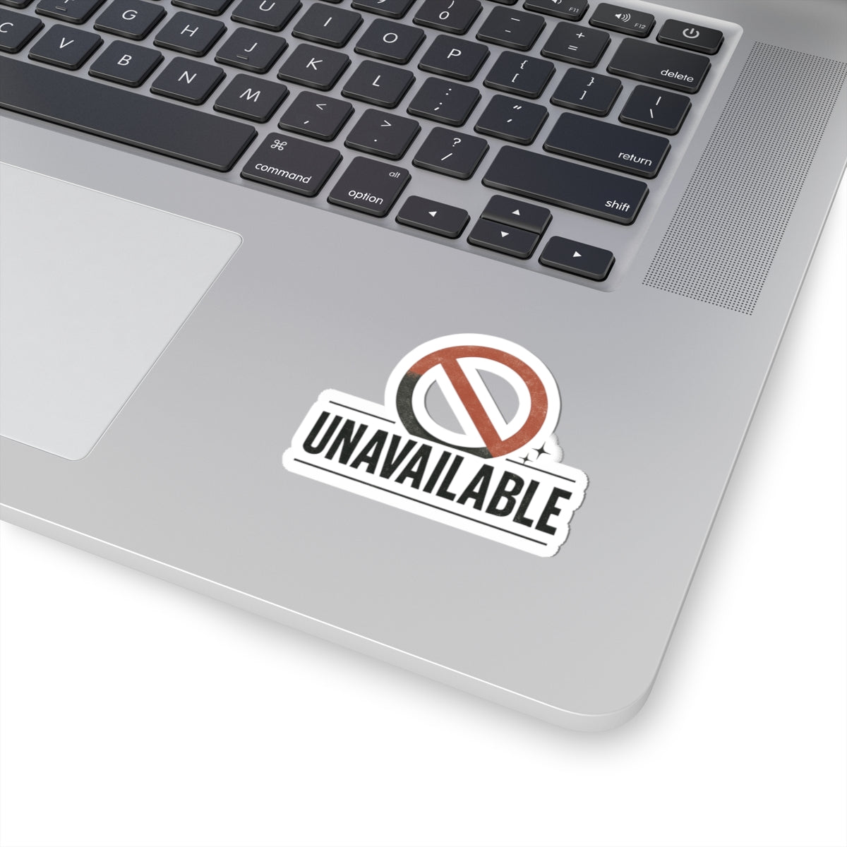 Unavailable Symbol Kiss-Cut Sticker — Anti-Social Laptop Decal