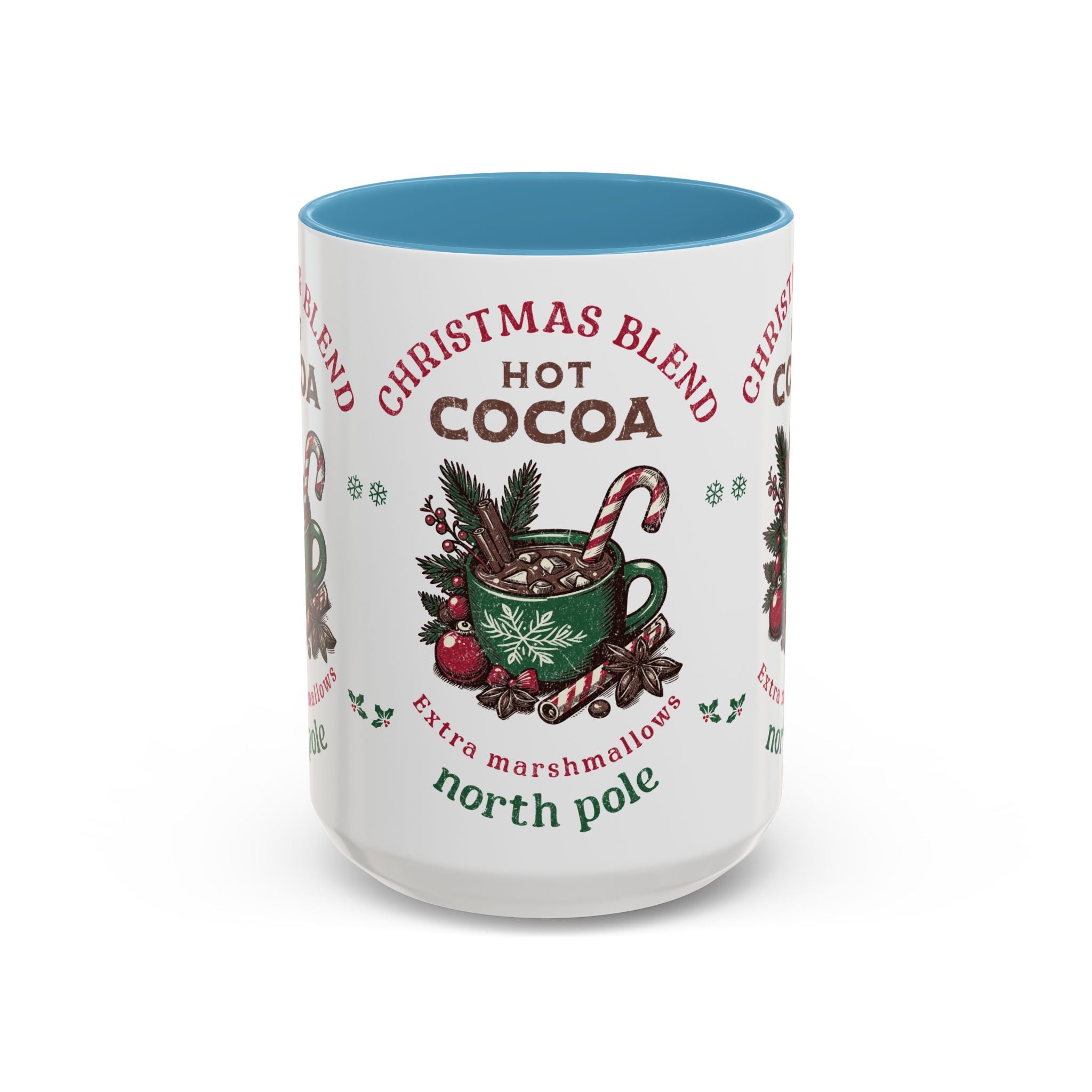 Christmas Blend Hot Cocoa Coffee Mug — North Pole Holiday Cocoa Gift (11/15oz)