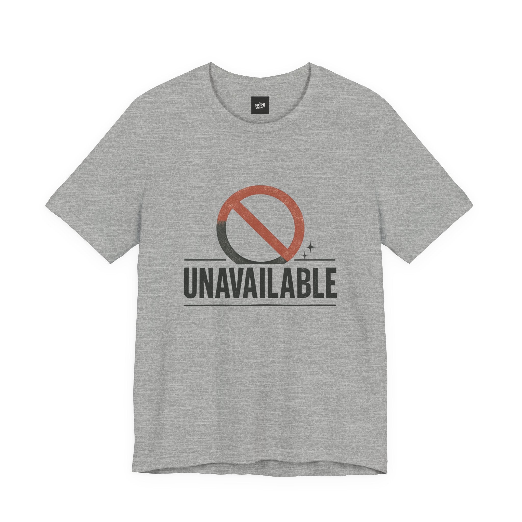 Unavailable Tee — Graphic Unavailable Symbol T-Shirt