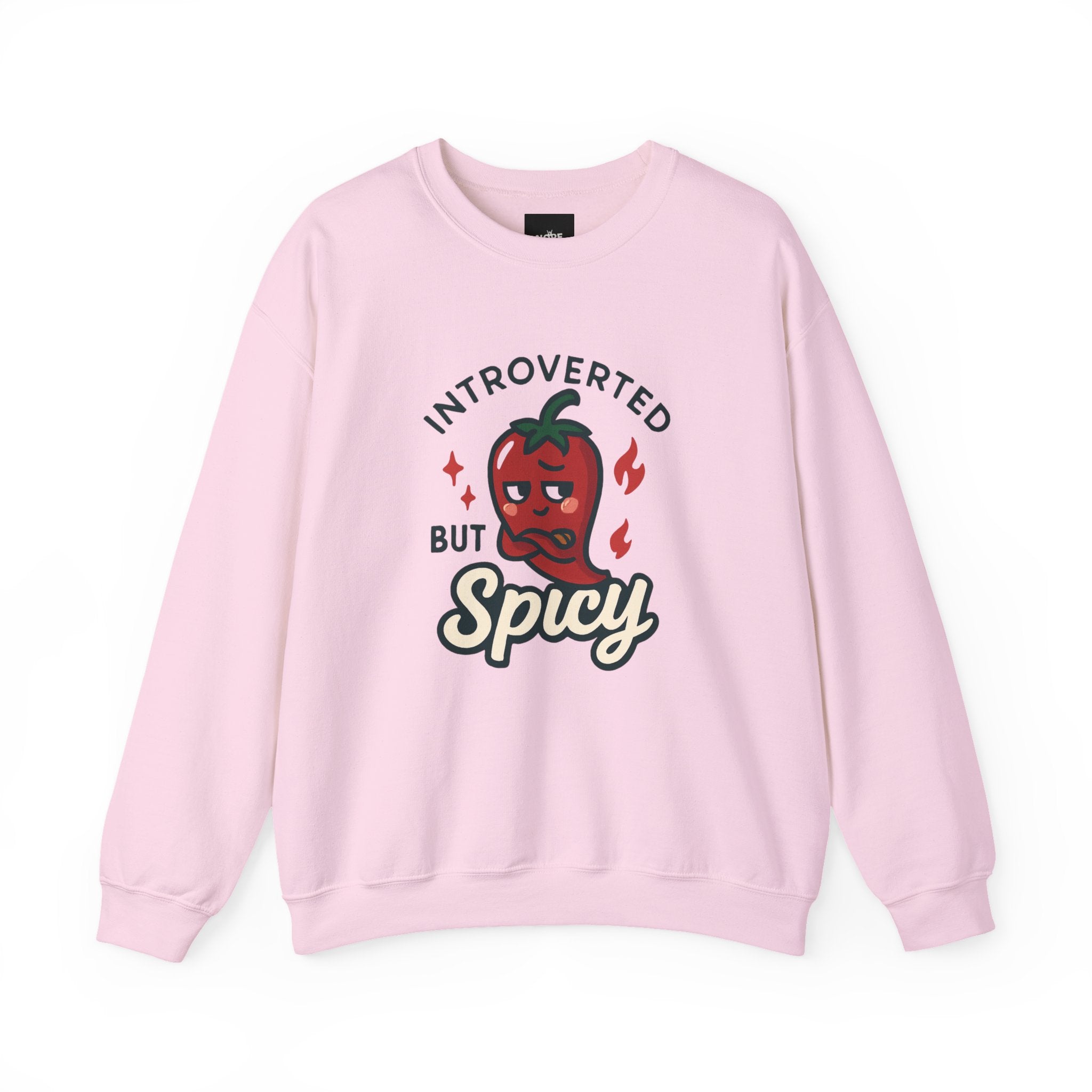Introverted But Spicy Sweatshirt — Cute Chili Pepper Graphic Crewneck