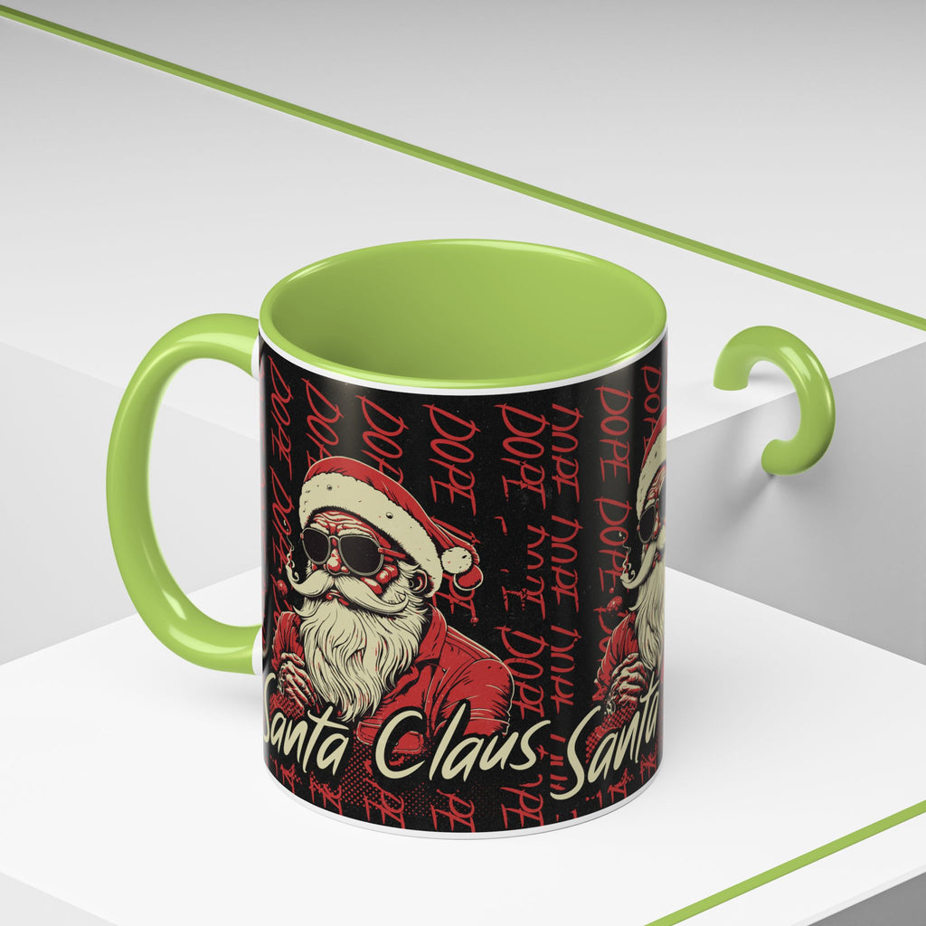 Santa Claus Dope Coffee Mug — Retro Cool Santa Accent Mug (11/15oz)