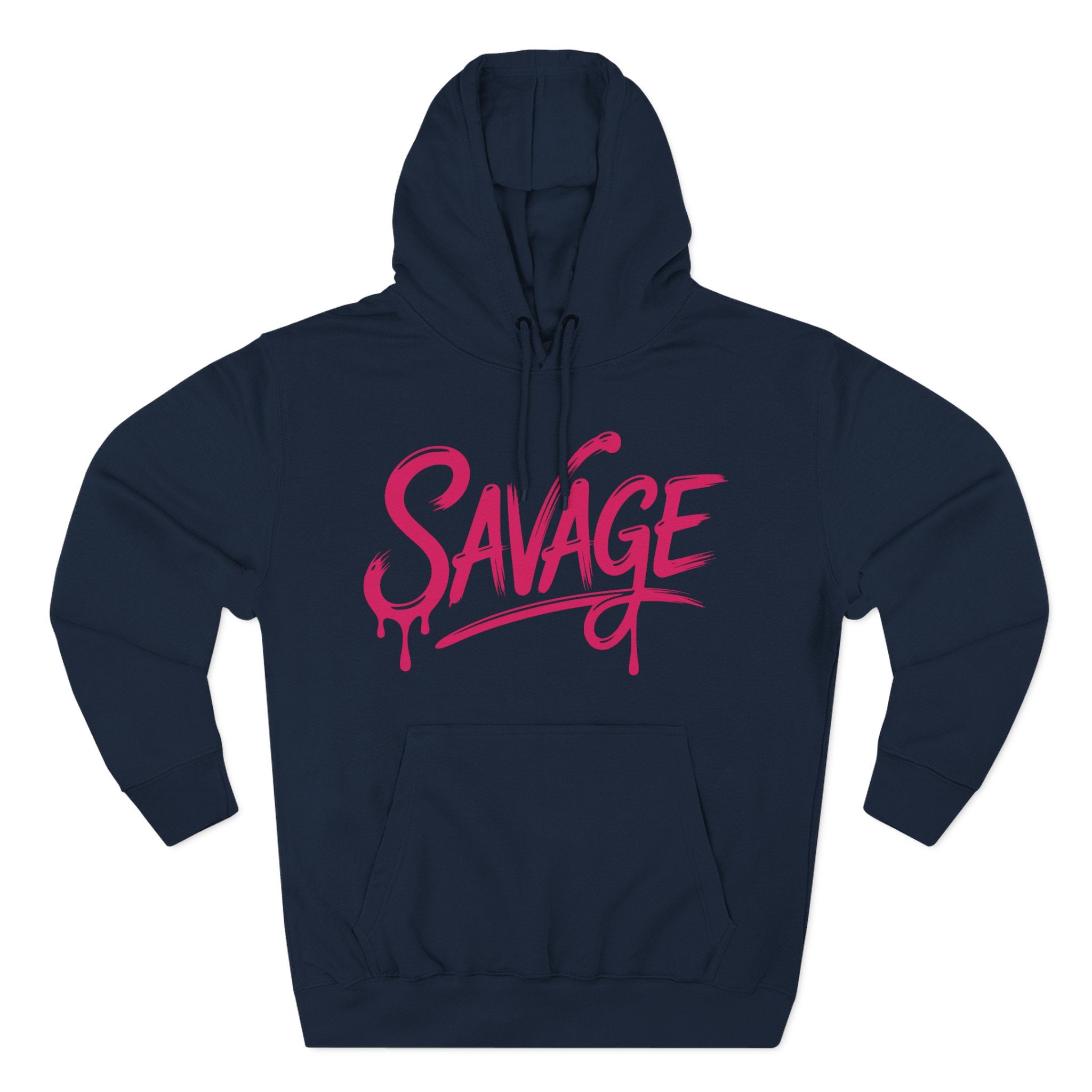Savage Drip Hoodie — Bold Pink Streetwear Pullover